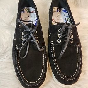Aquatalia Layne Suede Deck Shoes